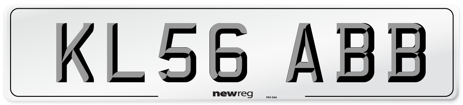 KL56 ABB Number Plate from New Reg